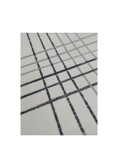 Black Serisi 200x290 6m2 Akrilik Dokuma Halı Siyah Krem