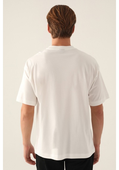 Yale Book Krem Erkek T-shirt 5274-42868 Krem