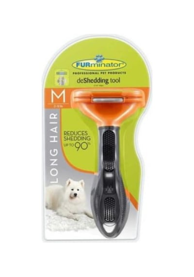 Furminator Longhair Dog Uzun Tüylü Köpekler için Tarak Medium