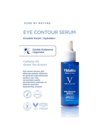 Vidalita Beauty & Care Eye Contour %5 Kafein & Yeşil Çay Ekstraktı Göz Çevresi Bakım Serumu 30 ML