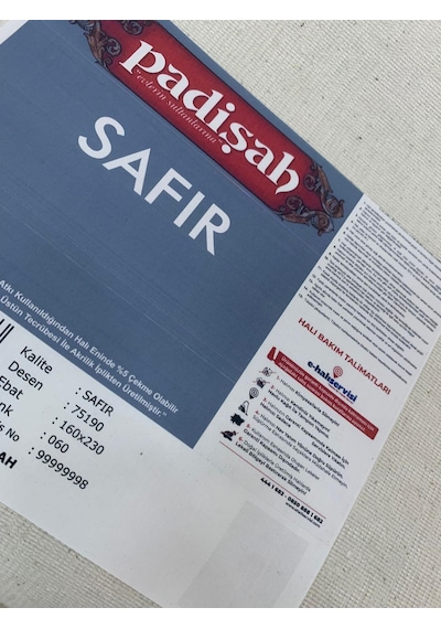 Padişah Halı Safir 75190 060 Serisi Akrilik Salon Oturma Yatak Odası Halısı Krem