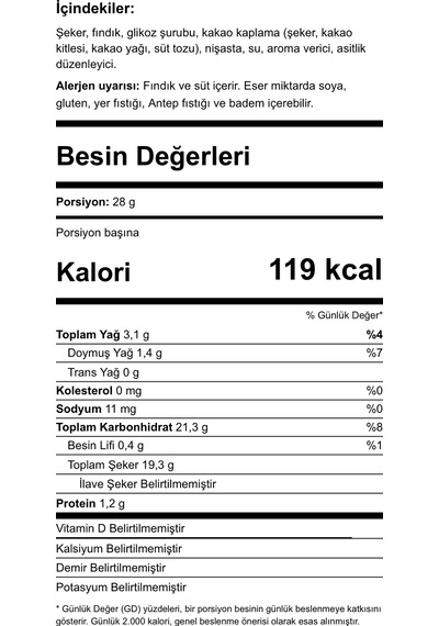 Çerezyolu Çikolatalı Fındıklı Katmer Lokum 1 KG