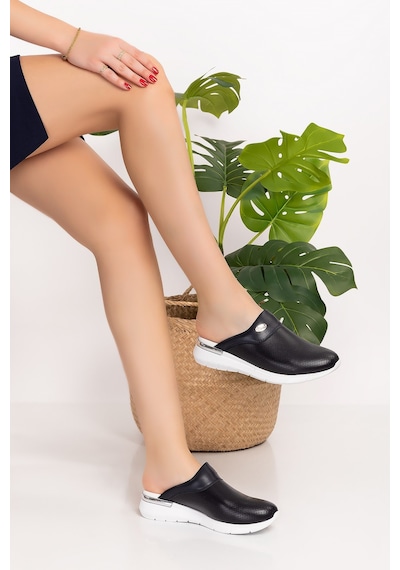 Lacivert Comfort Taban Bayan Ortopedik Sabo Terlik 1001 Lacivert