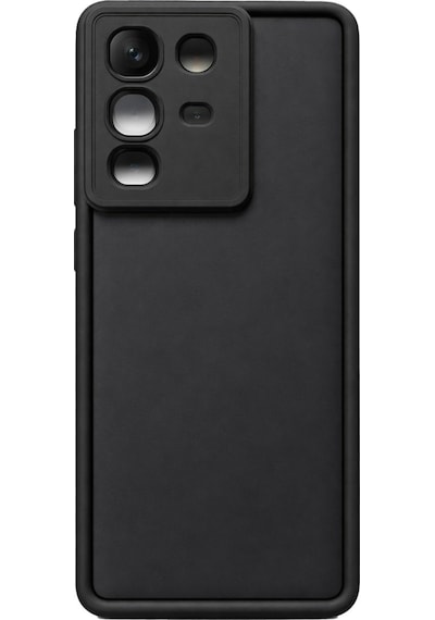 İnfinix Note50-4g Ve Note50pro Uyumlu Kamera Çıkıntılı Mat Silikon Telefon Kılıfı Siyah