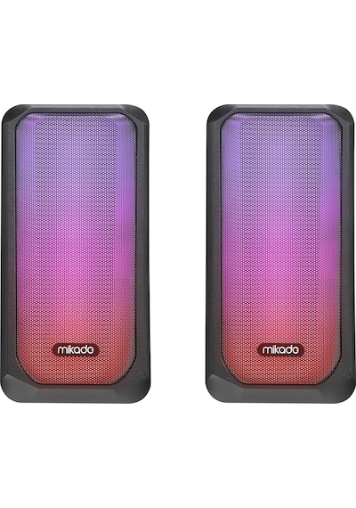 Mikado MD-356 2.0 5Wx2CH RGB Ledli Speaker Hoparlör