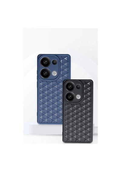 Xiaomi Redmi Note 13 Pro 4g Kılıf Petek Silikon Kapak - Lacivert 0.2M-Çok Renkli