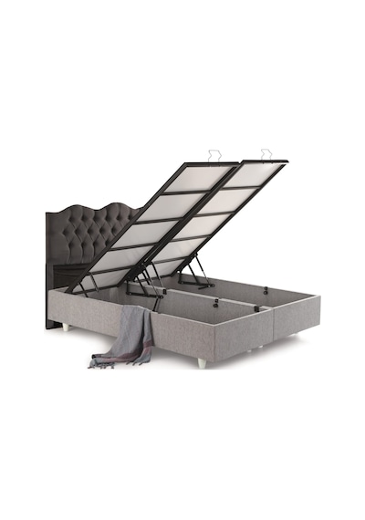 Azrayatakmobilya Çift Kişilik Comfort Yatak+baza+modelli Başlık 150 x 200 CM