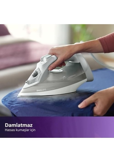5000 Serisi Buharlı Ütü 2400w, 40g/dk Sürekli Buhar, 160g Şok, Steamglide Plus Taban, Dahili Kireç Temizleme, Damlatmaz Sistem, Dikey Kullanım Özelliği Dst5010/10