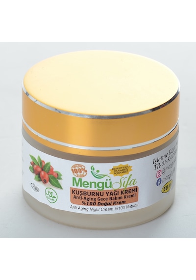 Mengü Şifa Kuşburnu Gece Bakım Kremi 50 ML