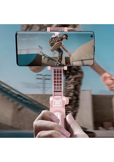 Baseus Lovely Bluetooth Selfie-özçekim Tripod Çubuğu Monopod- 5775 - Pembe