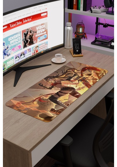 Dehya Genshin Impact Anime Gacha V4 - 70x30 Xl Gaming Mouse Pad Fare Altlığı