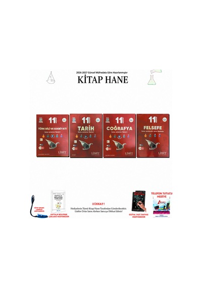 Limit 11. Sınıf Sözel Tüm Dersler Konu Anlatım 4 Kitap Seti