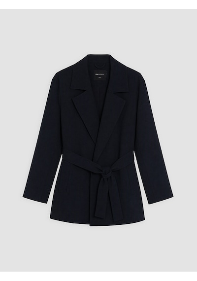 Lcw Modest Lacivert Kuşaklı Kadın Blazer Ceket