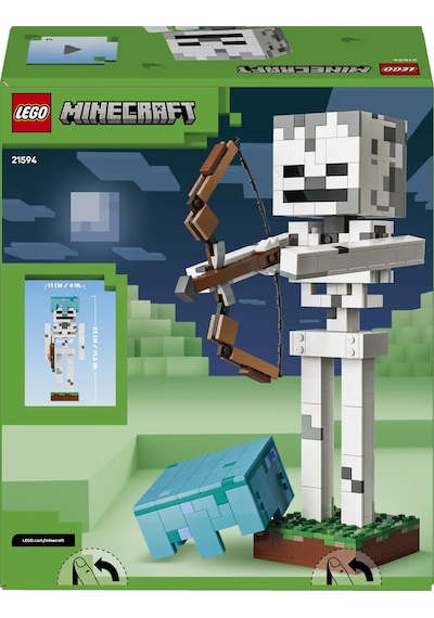LEGO® Minecraft® İskelet 21594 - 10 Yaş ve Üzeri Çocuklar için Aksesuarlar İçeren Yaratıcı Oyuncak Yapım Seti (502 Parça)