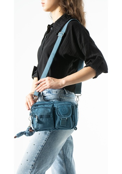 571 Collections Çok Fonksiyonel, Omuz, Göğüs Ve Bel Çantası Mavi Model: 571-6v