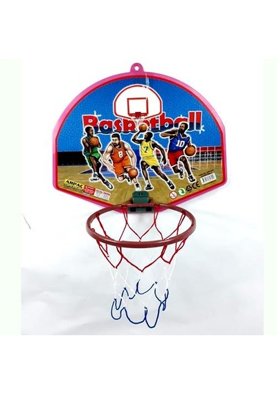 Büyük Boy Fileli Basketbol Potası ve Topu 45x35cm Pota Sportif Oy