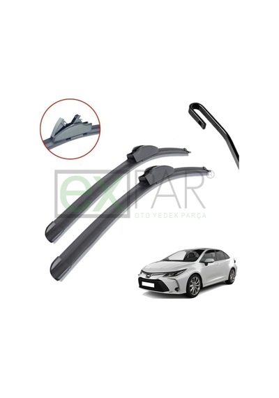 Toyota Corolla Ön Cam Silecek Süpürgesi Takımı 2019 - 2024 Yeni Corolla Ön Silecek Sağ Sol