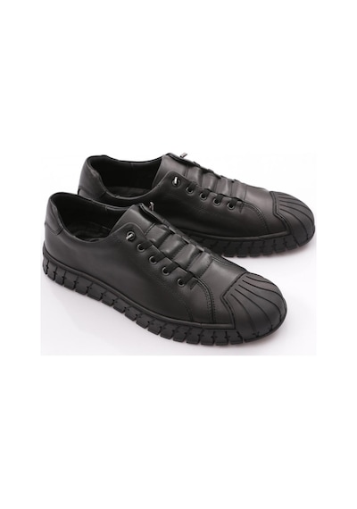 Dgn 9870 Erkek Kapali Bağcikli Sneaker Ayakkabi 9870-2505-R1534 Siyah