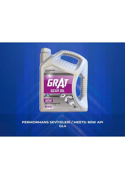 Grat 600803 Şanzıman Yağı 3 Litre 80w Apı Gl-4 6 Adet