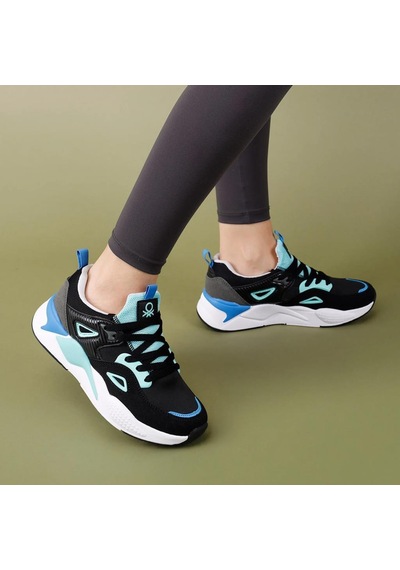 United Colors Of Benetton Benetton Bni-11109 İthal Hafif Unisex Kadın Spor Ayakkabı Siyah - Beyaz United Colors Of Benetton Benetton Bni-11109 İthal Hafif Unisex Kadın Spor Ayakkabı Siyah - Beyaz