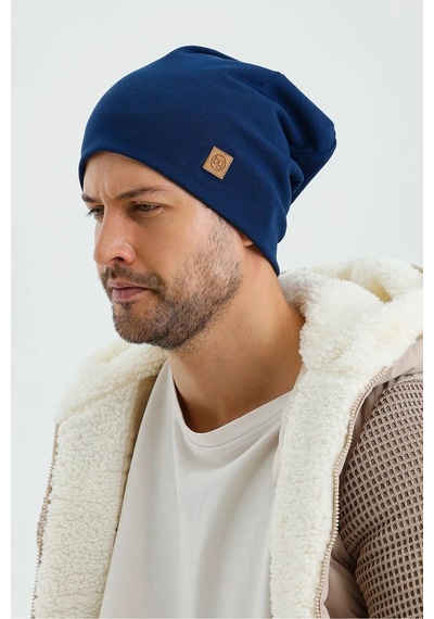 Erkek Termal %100 Pamuklu Soft 2 Stil 1 Arada Bere Premium Cuts Serisi - Standart / Açık Lacivert Açık Lacivert