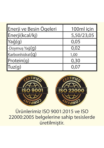 Hanzade Bitkisel Alıç Sirkesi 3 x 500 ML