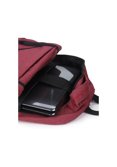 Strong Tablet Laptop Bölmeli Günlük Sırt Çantası, Okul Çantası Str02 Bordo Bordo