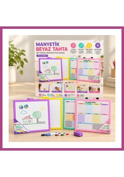 Gees Global Manyetik Yazı Tahtası Gbzs Çok Renkli