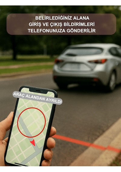 Gözcü Mobil Mega Takip Cihazı Ios Android Uyumlu Motor Araç Taşıt Gps Cihazı Su Geçirmez 5-10 Dakika Aralıklı