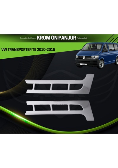 Volkswagen Transporter 2010-2015 Araca Özel Krom Ön Panjur A+