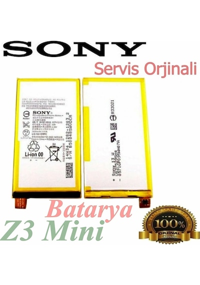 Sony Xperia Z3 Mini Batarya - Servis Ürünü - D5803 -