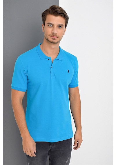 T8561 Dewberry Erkek Tshırt-mavi Mavi