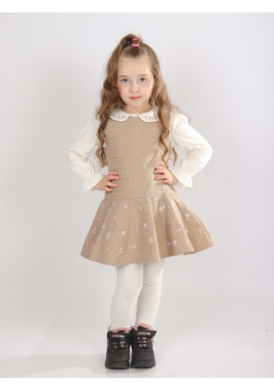 Xo Kids Kız Çocuk Elbise 1-5 Yaş 4727 Pembe