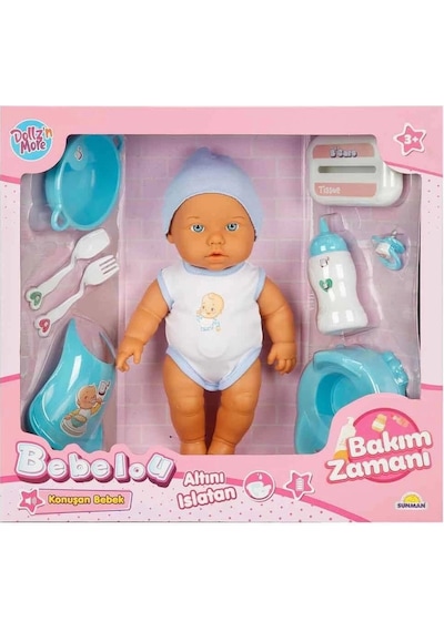3823 Bebelou Bakım Zamanı Sesli Gülen Ağlayan Bebek 32 Cm -sunman