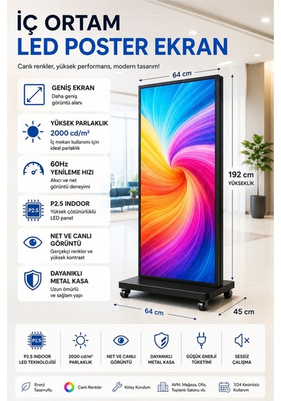 Led Poster Led Ekran Kiosk