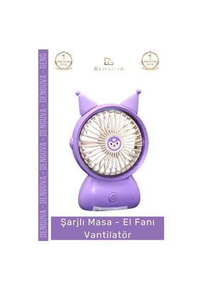 Vantilatör Taşınabilir Sessiz Mini Ofis Seyahat Ergonomik Kademeli Şarjlı Masa El Fanı Vantilatör