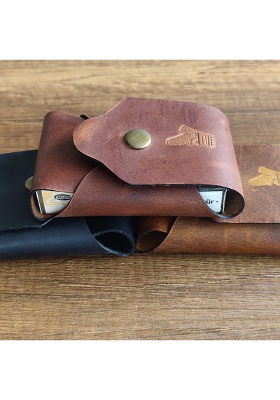 Sumerian Leather Craft Deri Sigara Kılıfı Tarçın