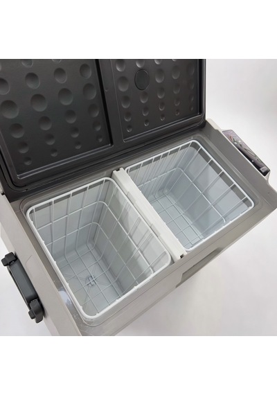 Buzdolabı Araç İçi 50lt. 12/24v 220v Çift Bölme Tekerlekli