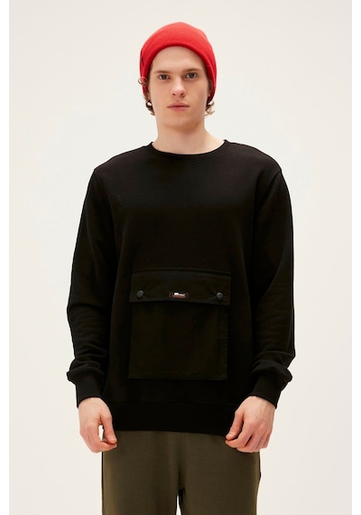 Bad Bear Erkek Sweatshırt Kangaroo Crewneck 22.02.12.017 Gri