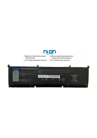 Nion Dell G15 5511 Uyumlu Notebook Batarya - Pil