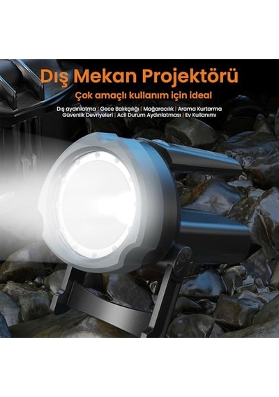 Sfl3101/93 800 Lümen Şarj Edilebilir Kamp, Dağcılık, Dış Mekan Tripod Ayaklı Projektör Tipi Taşınabilir Led S Genel