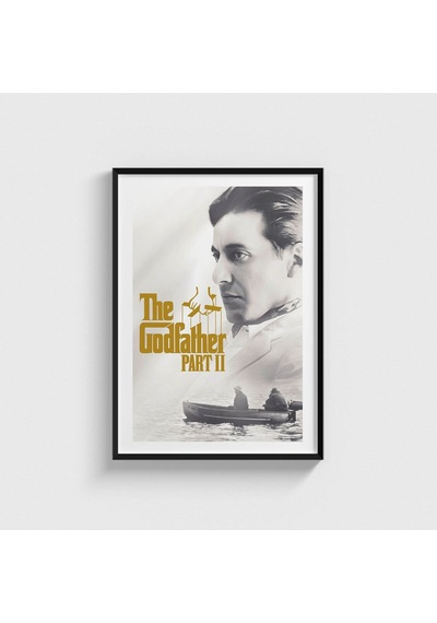 The Godfather Part Iı 1974 Film Posteri Tablo Çerçeveli Poster Duvar Dekorasyonu Siyah Çerçeveli Tablo Siyah Çerçeveli Tablo Dn11d368sıyah