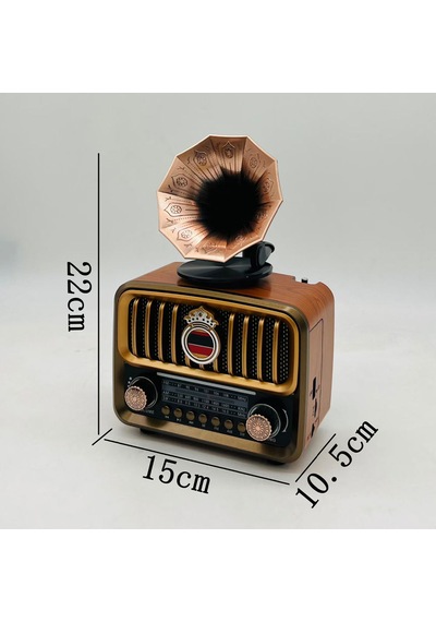Şarjlı Mp3/bluetooth/usb/ Nostaljik Kablosuz Fm Radyo Speaker Hoparlör Ns-7252bt