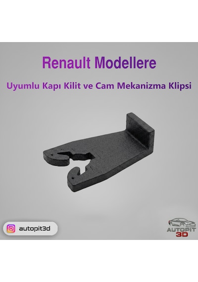 Renault Modellerle Uyumlu Kapı Kilit Ve Cam Mekanizma Klipsi
