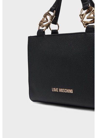 Love Moschino Logolu Çıkarılabilir Askılı Çanta Bayan Çanta Jc4006pp1plb0000 Siyah