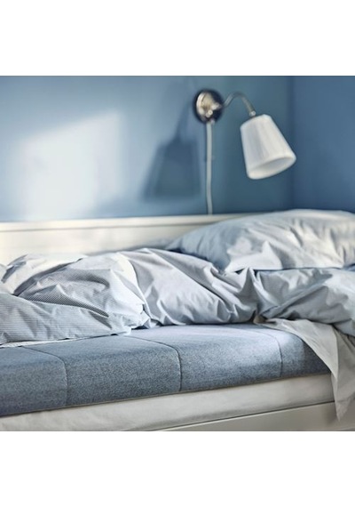 Ikea Ågotnes Çift Kişilik Yatak, Açık Mavi, 140x200 Cm