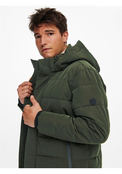 Only & Sons Onscayson Puffa Otw Noos Erkek Gri Mont - 22019598 Gri