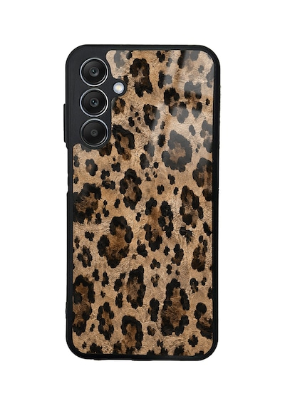 Samsung Uyumlu Galaxy A25 Kılıf Kamera Korumalı Desenli Zore Lusi Kapak - Kahve Leopar -