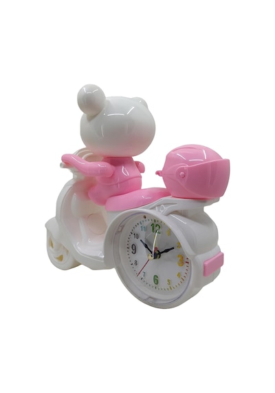 Hedyex Motorcycle Motor Model Alarmlı Masa Saati Pembe Mh3010p