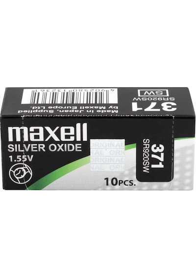 Maxell 371 SR920SW 1.55V Saat Pili 10'lu